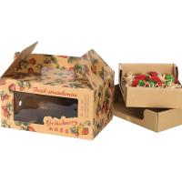 Buy cheap Eco Friendly Fruit Cardboard Box Trays Lightweight Custom Size Logo product