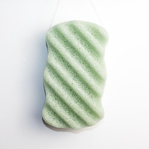 Buy cheap 100% Natural Mint Green Deep Pore Body Konjac Sponge For Face Cleansing from wholesalers