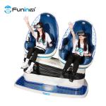 9d VR machine 3d headsets glasses 2 seats blue 9d cinema virtual reality
