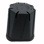 Factory price disposable square black pot small plastic flower pot nursery