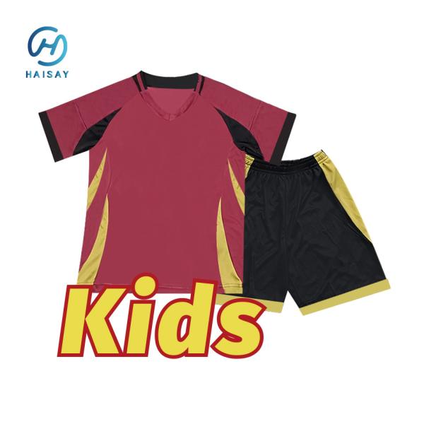 Buy cheap Customized Logo Printing Kids Soccer Jerseys Breathable Moisture-wicking Fabric Kids' Sportswear Set from wholesalers
