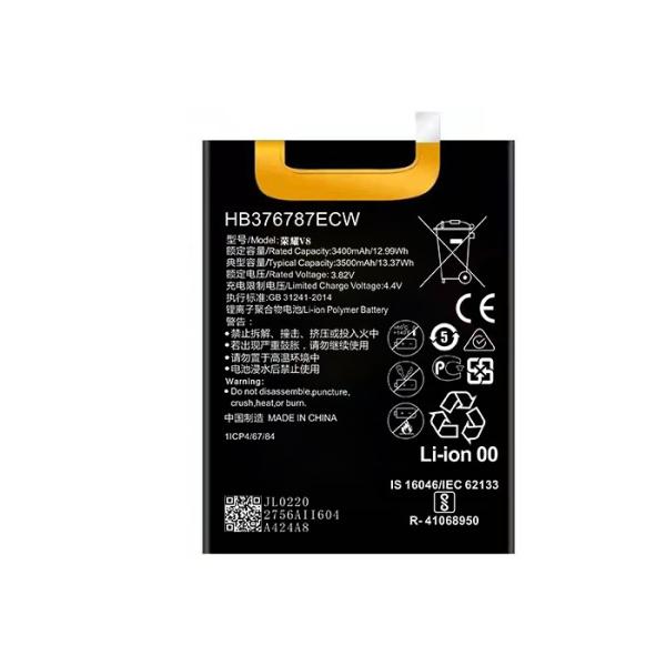 Buy cheap 3400mah Mobile Phone Lithium Ion Battery For Huawei Honor V8 HB376787ECW from wholesalers