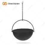 BBQ Fire Bowl Corten Steel With Grill Ring Outdoor Camping
