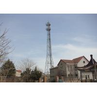 Buy cheap 5 - 300KM / 60m 4-legged Hot Dip Galvanization Telecom Steel Tubular Tower for product