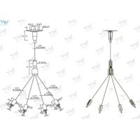 Buy cheap Billboard Wire Suspension Kit , Wire Rope Hanging System 30 KG Safe Working Load product