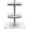 Buy cheap Customized Round Fashion Style Wine Display Rack Sparkling Beverage Metal Display Stands Wine Rack Metal for liquor store from wholesalers