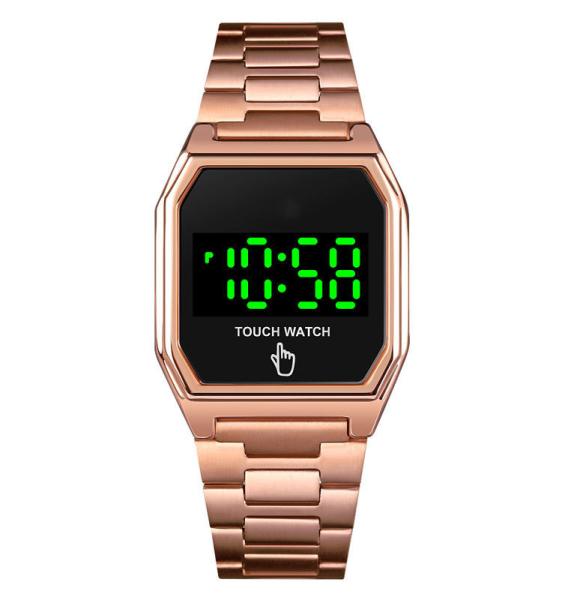 led watch touch screen 1679 boy fashion hand stainless steel touch led watch