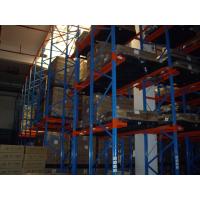 Buy cheap one access aisle Drive in industrial pallet racks for warehouse storage , 1500KG product