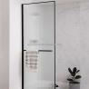 Buy cheap Bathroom French Door Style Solid Structure Reeded Moru Tempered Glass Shower Screen from wholesalers