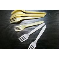Buy cheap Carton of 1000 disposable party plastic fork beige or white color with whole product