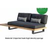 Buy cheap High End Nordic Garden Rust-proof Teak Sofa Set For Outdoor Villa Resort Furniture from wholesalers