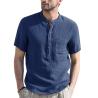 Buy cheap Stand Up Collar Heavyweight T Shirt Sport Breathable Short Sleeve from wholesalers