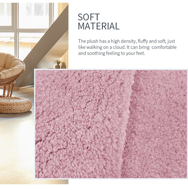 BSCI Customizable Microfiber Oval Bath Mat High Color Fastness