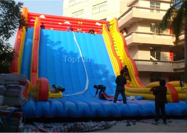 Buy cheap Commercial Giant Plato 0.55mm PVC Tarpaulin Inflatable Slide For Adults 12 * 8m from wholesalers