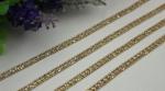 Specialized OEM high end cheap iron diamond decorative 6 mm width bag gold chain