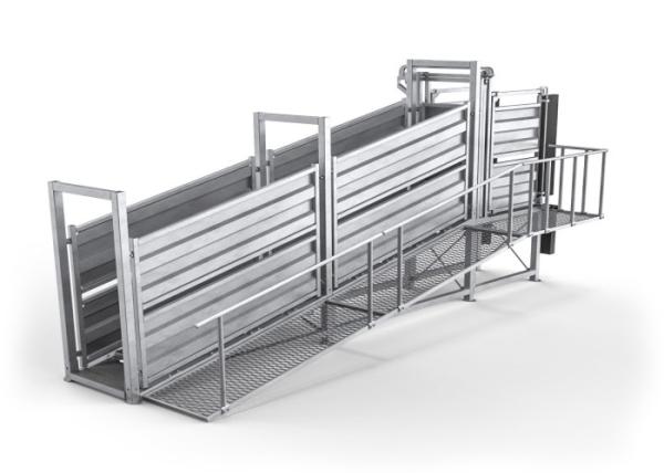 Buy cheap Custom Leveled Livestock Loading Ramp Plans Hardwood Timber Floor from wholesalers