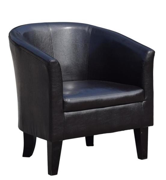 Leather Office Tub Arm Chair Sofa Black Bonded For Living Room CE ROSH BSCI