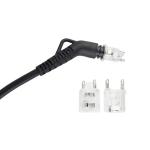 2 pin Korea KC plug swivel cord for hair straightener 360 degree swivel ac