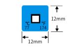 Irreversible 71-82 ℃ 160-180℉ 3 Level High Temperature Sensitive Labels