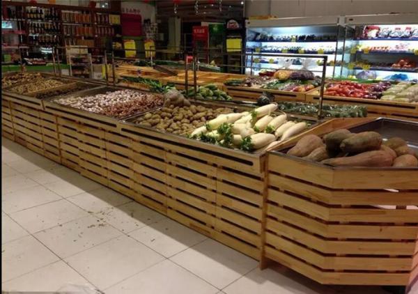 Buy cheap Supermarket Wooden Display Rack from wholesalers