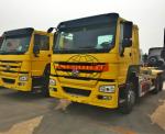 Heavy Hook Lift Garbage Truck , 20 Ton Loading 6x4 Waste Container Truck