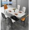 Buy cheap Non Corrosion Apartment Minimalist Marble Dining Table Metal Rectangular from wholesalers