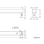316 Stainless Steel LED Underwater Linear Light With Bracket IP68