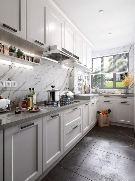 Buy cheap Customized Walnut Modern Solid Wood Kitchen Cabinets For Apartments from wholesalers