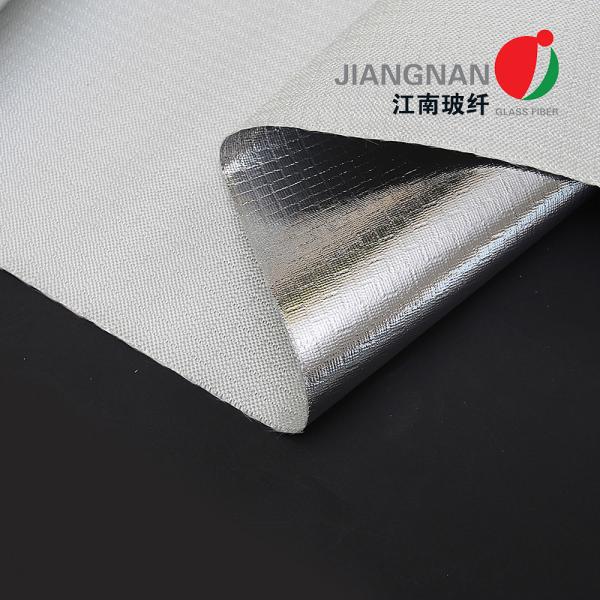 Buy cheap 18 Micron Aluminum Coated Fiberglass Fabric Flame Resistance from wholesalers
