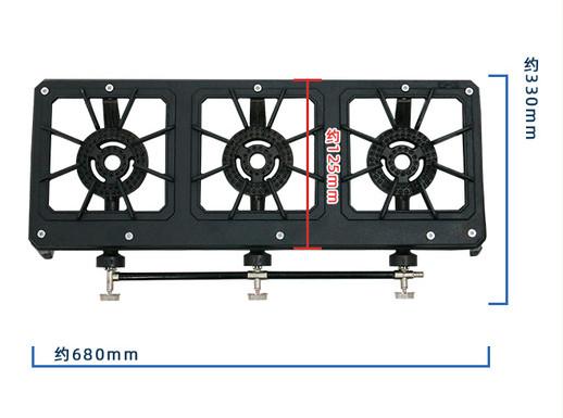 Factory direct cast iron fire stove household square gas stove iron gas stove