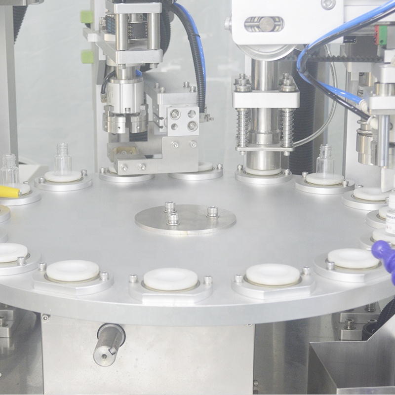 Fully Automated Chuck Filling Gland Integrated Machine for Gel Filling 1-10ml Capacity