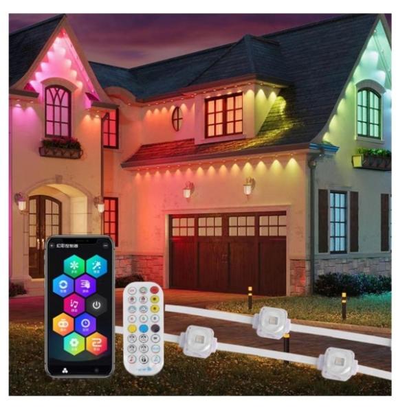 Buy cheap Permanent 20mm RGBW Plastic Pixel LED Eaves Lights for Outdoor Eave Decoration Lighting from wholesalers