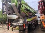 52 Meters Used Concrete Pump Truck Zoomlion Semi-Dry Shotcrete 35000kgs Total