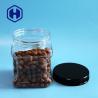 Buy cheap 1450ml Pinch Grip PET Food Canister For Nuts Snacks Cap Screw from wholesalers