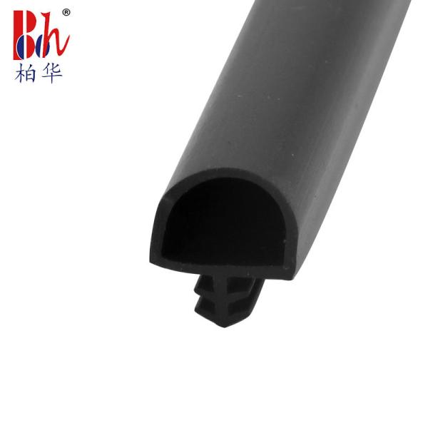 Anti Collision Wooden Door Seal Strip Middle Groove Type Heightened D Shape 10