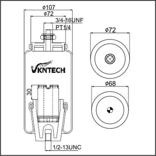Firestone Rubber Air Spring W02-358-7012 1S4-008 Goodyear Suspension Air Bags VKNTECH 1S7012