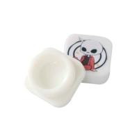 Buy cheap 5mL Cube White Glass Concentrate Container Jar with Child Resistant Cap product