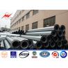 Buy cheap 1.1 Safety 17m Height Electrical Power Pole 4.5mm Thickness Galvanised Steel Poles from wholesalers