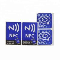 Buy cheap ISO14443A Rewritable Nfc Smart Tags / Adhesive Waterproof Nfc Stickers product