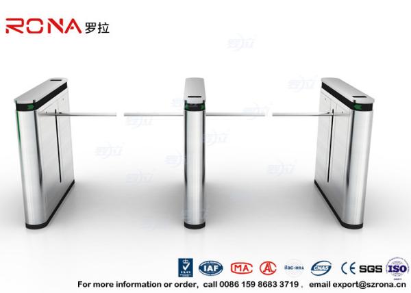 Quality 304 SS ID / IC Cards Emergency Security Drop Arm Turnstile Access Control for sale