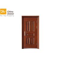 Buy cheap Red Fire Rated Steel Entry Doors / Wooden Fire Rated Apartment Entry Doors product