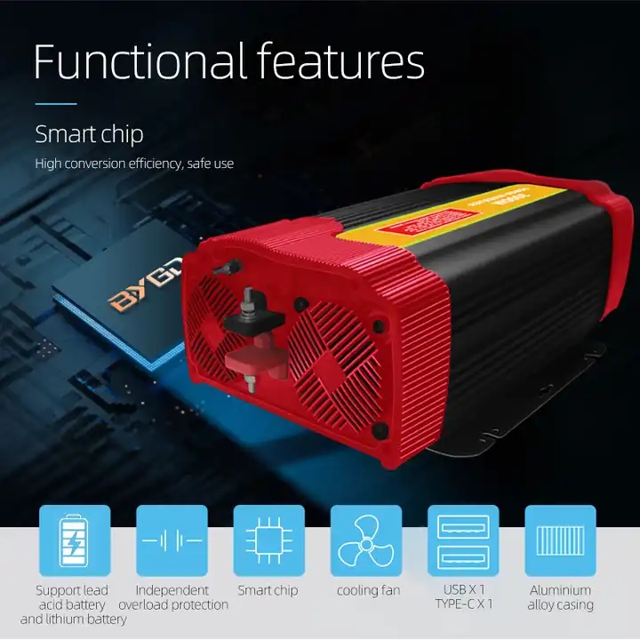 Smart 2Kw Hybrid Solar Inverter 2000W Hybrid Solar Inverter 12V 1Kw Solar Inverter For Off Grid System