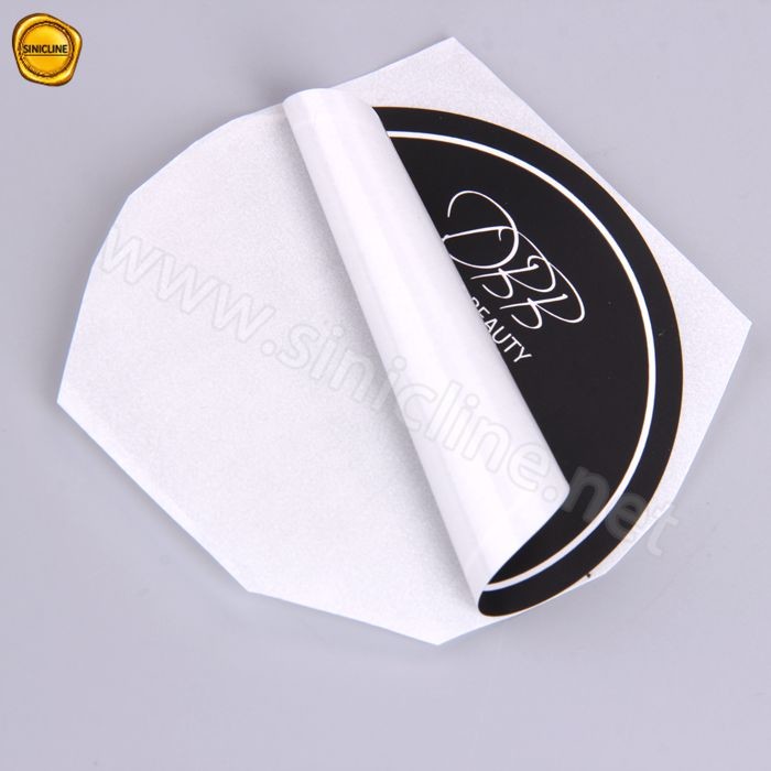 1.5in Black Glossy Sticker Paper For Packaging Cosmetics Beauty