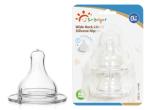 Buy cheap SGS Transparent Wide Neck Baby Silicone Nipple from wholesalers