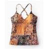 Buy cheap Floral Printing Backless Straps Vest Skirt Tankini Swimwear Ladies Swim Suits from wholesalers