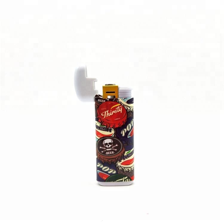 Custom Cool Cover Encendedor New Design High Quality Windproof Cigarette Electric Lighter