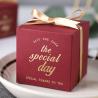 Buy cheap Slotted Custom Cardboard Boxes Wedding / Party Chocolate Packaging Boxes With Ribbon from wholesalers