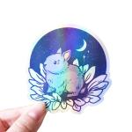 Vinyl Laser Custom Holographic Sticker CMYK Color Die Cut Sticker Labels