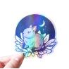 Buy cheap Vinyl Laser Custom Holographic Sticker CMYK Color Die Cut Sticker Labels from wholesalers