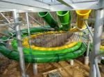 Fiberglass Outdoor Spiral Slide Water Pool Slide Playground For Amusement Park